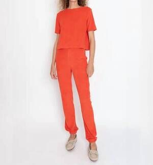NEW KULE terry sweatpants in poppy